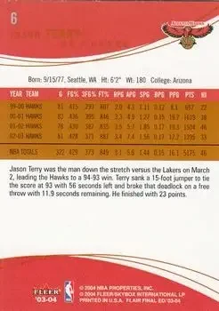 Back of Jason Terry