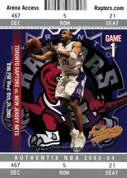 2003-04 Fleer Authentix #1 Vince Carter