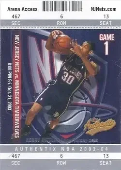 2003-04 Fleer Authentix #5 Kerry Kittles