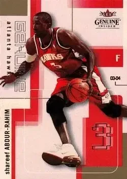 2003-04 Fleer Genuine Insider #1 Shareef Abdur-Rahim