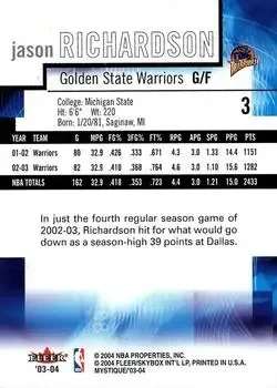 Back of Jason Richardson