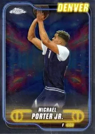 2024-25 Topps Chrome #12 - Michael Porter Jr. - Denver Nuggets
