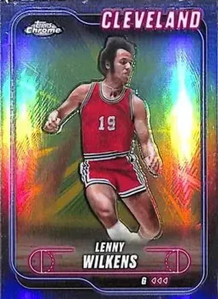 2024-25 Topps Chrome #14 - Lenny Wilkens - Cleveland Cavaliers