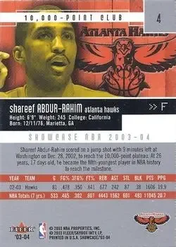 Back of Shareef Abdur-Rahim