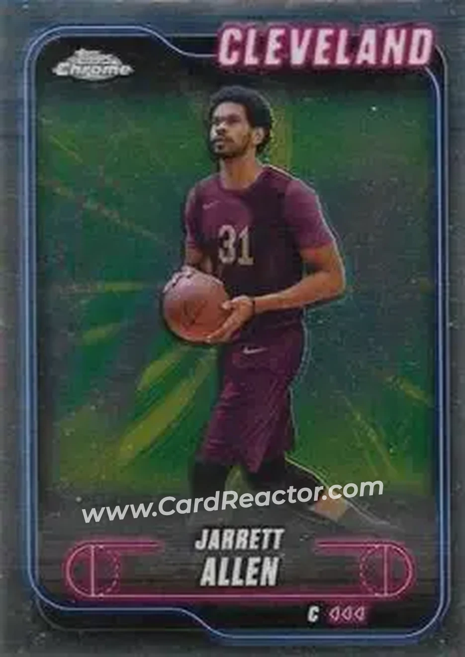 2024-25 Topps Chrome #17 - Jarrett Allen - Cleveland Cavaliers - Front