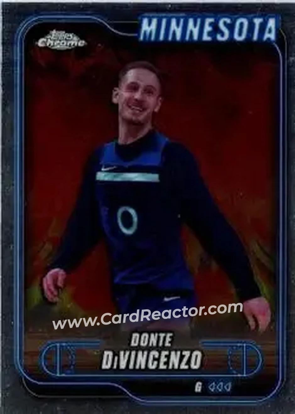 2024-25 Topps Chrome #20 - Donte DiVincenzo - Minnesota Timberwolves - Front