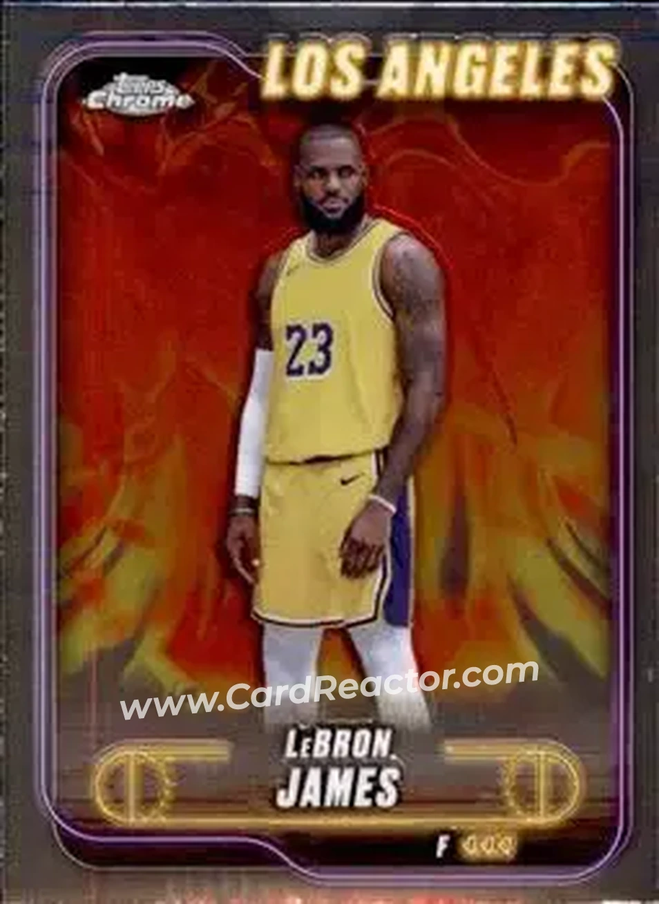 2024-25 Topps Chrome #22 - LeBron James - Los Angeles Lakers - Front