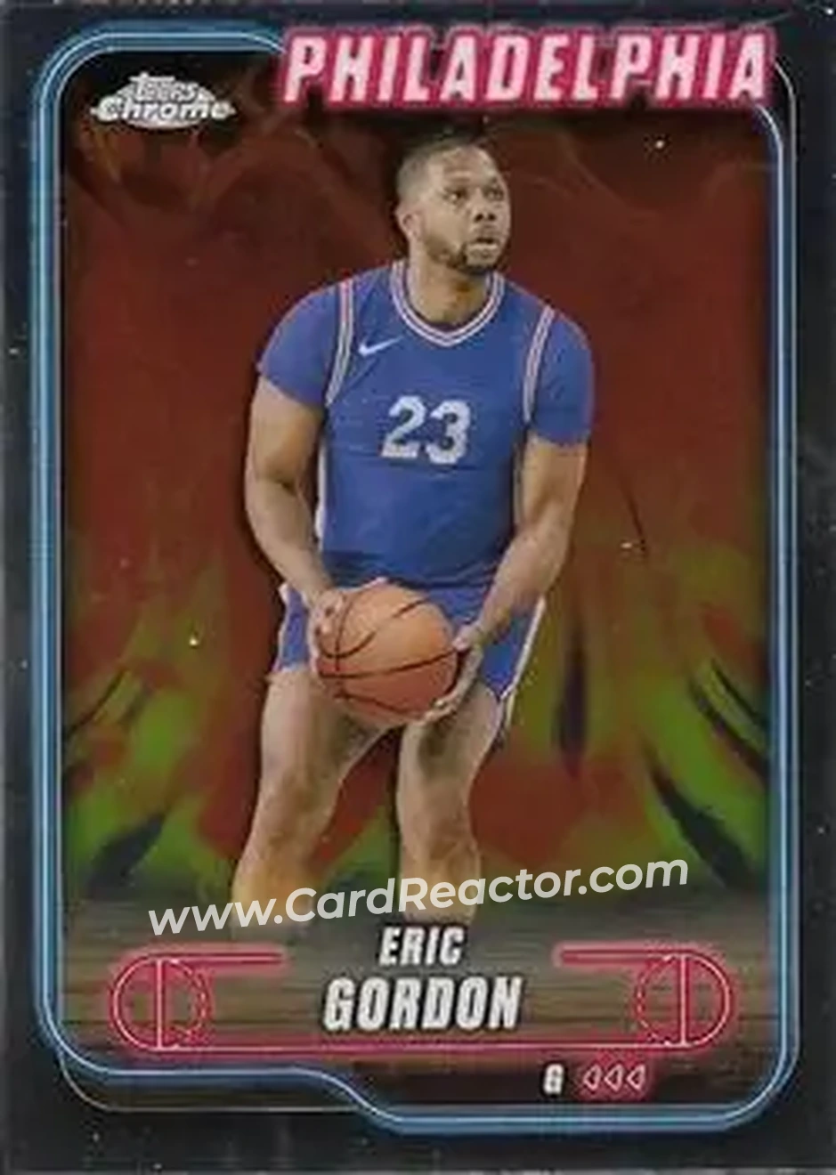 2024-25 Topps Chrome #26 - Eric Gordon - Philadelphia 76ers - Front 2024-25 Topps Chrome #26 - Eric Gordon - Philadelphia 76ers - Front