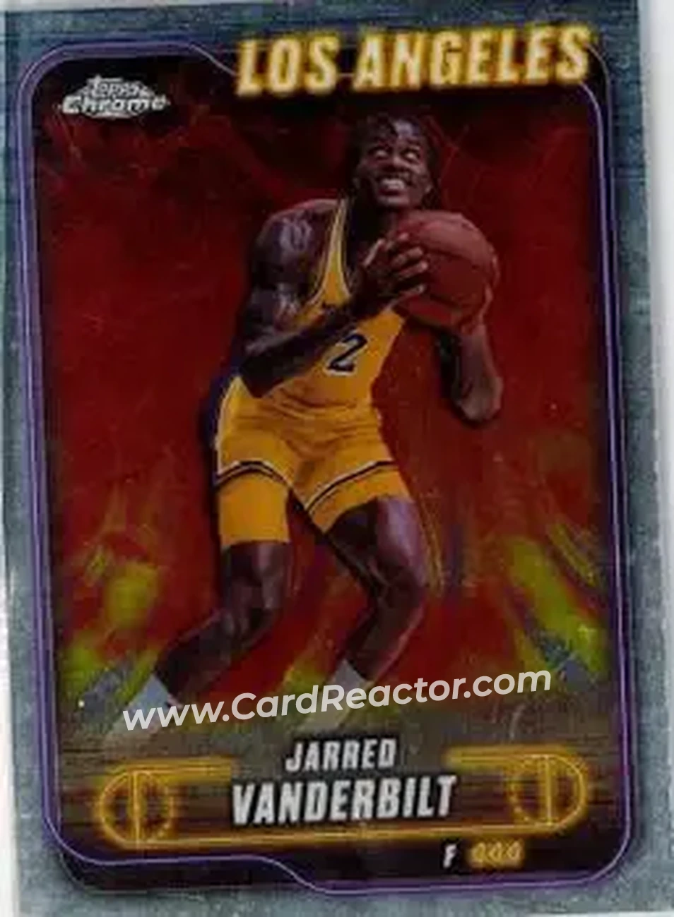 2024-25 Topps Chrome #27 - Jarred Vanderbilt - Los Angeles Lakers - Front