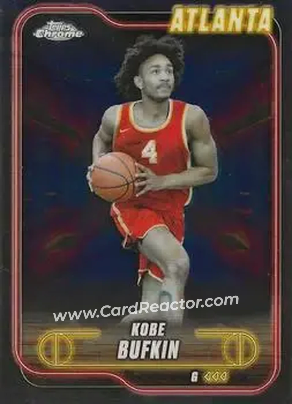 2024-25 Topps Chrome #29 - Kobe Bufkin - Atlanta Hawks - Front