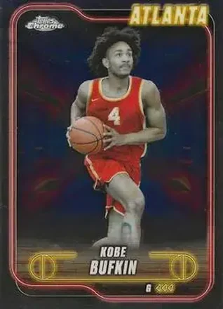 2024-25 Topps Chrome #29 - Kobe Bufkin - Atlanta Hawks