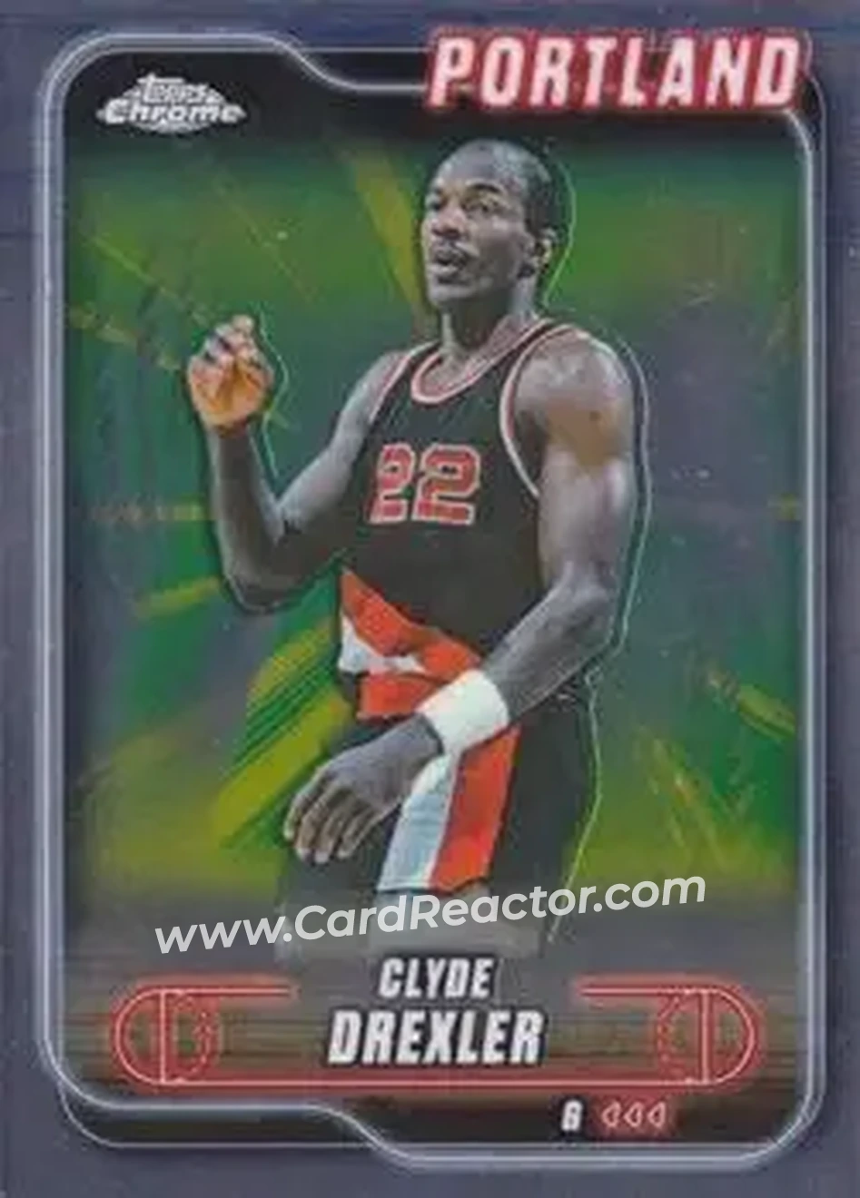2024-25 Topps Chrome #30 - Clyde Drexler - Portland Trail Blazers - Front