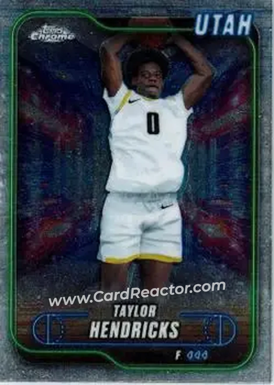 2024-25 Topps Chrome #31 - Taylor Hendricks - Utah Jazz - Front