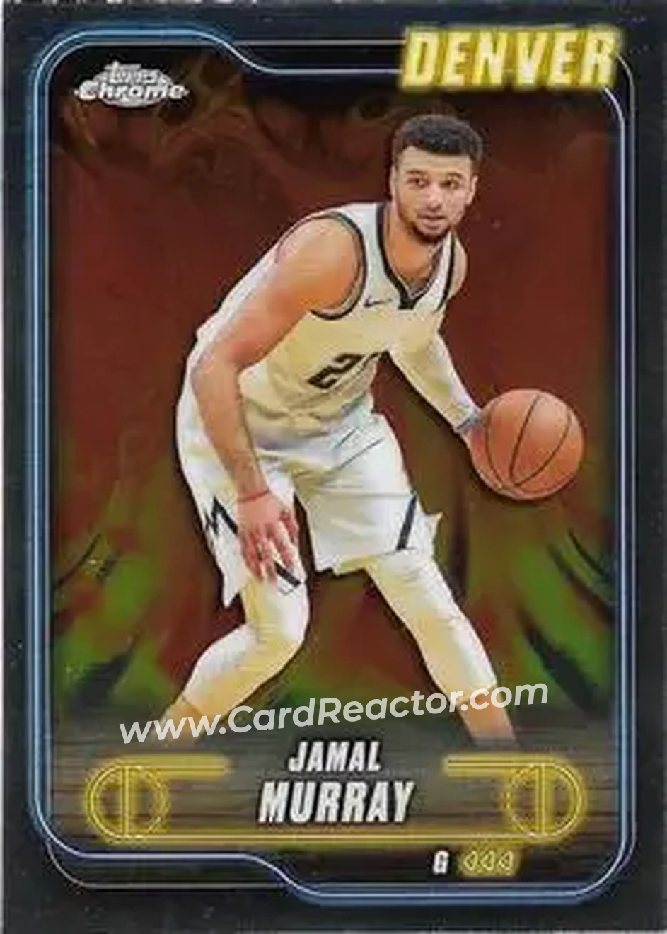 2024-25 Topps Chrome #34 - Jamal Murray - Denver Nuggets - Front