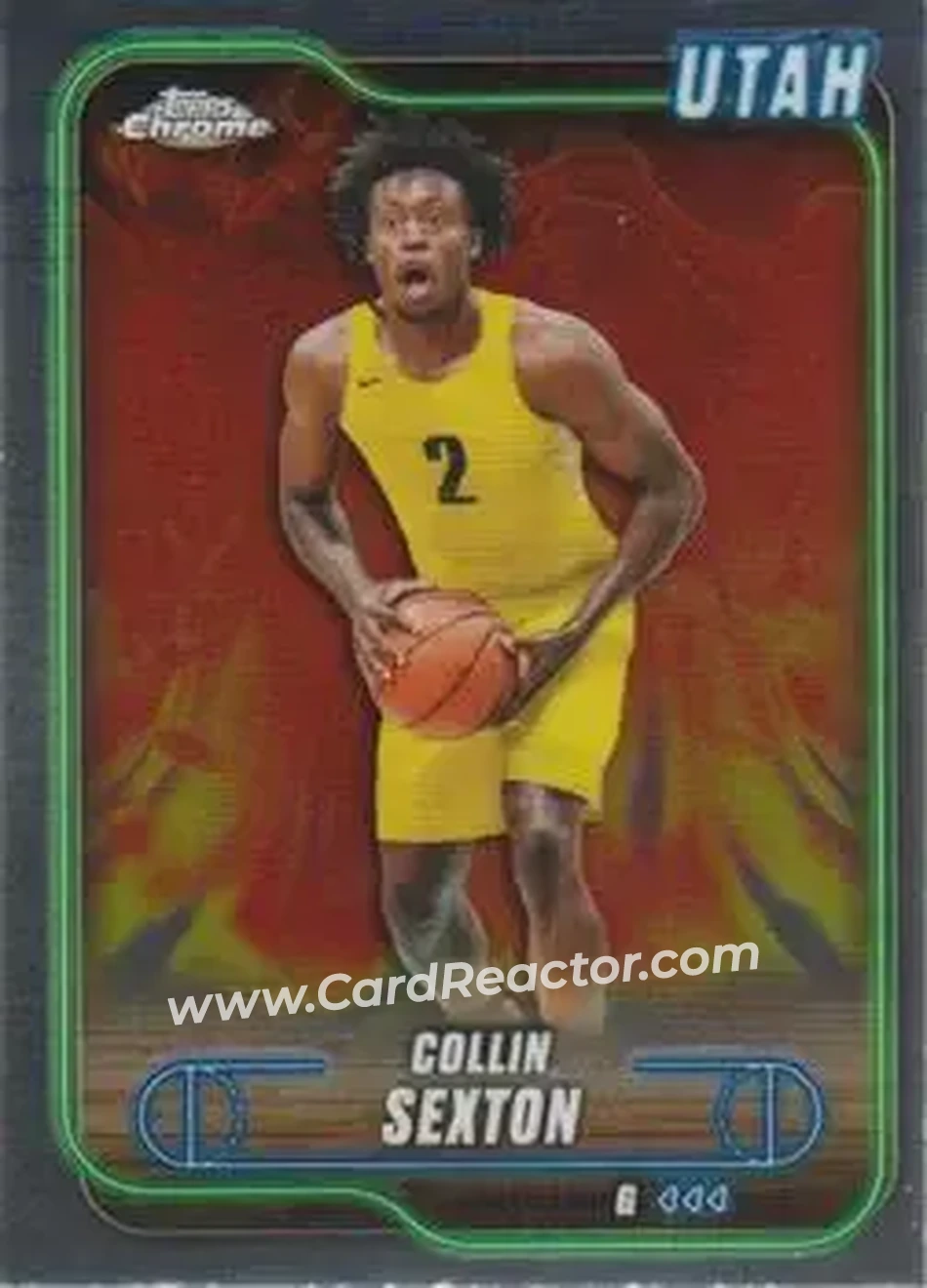 2024-25 Topps Chrome #35 - Collin Sexton - Utah Jazz - Front