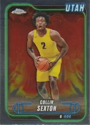2024-25 Topps Chrome #35 - Collin Sexton - Utah Jazz 2024-25 Topps Chrome #35 - Collin Sexton - Utah Jazz