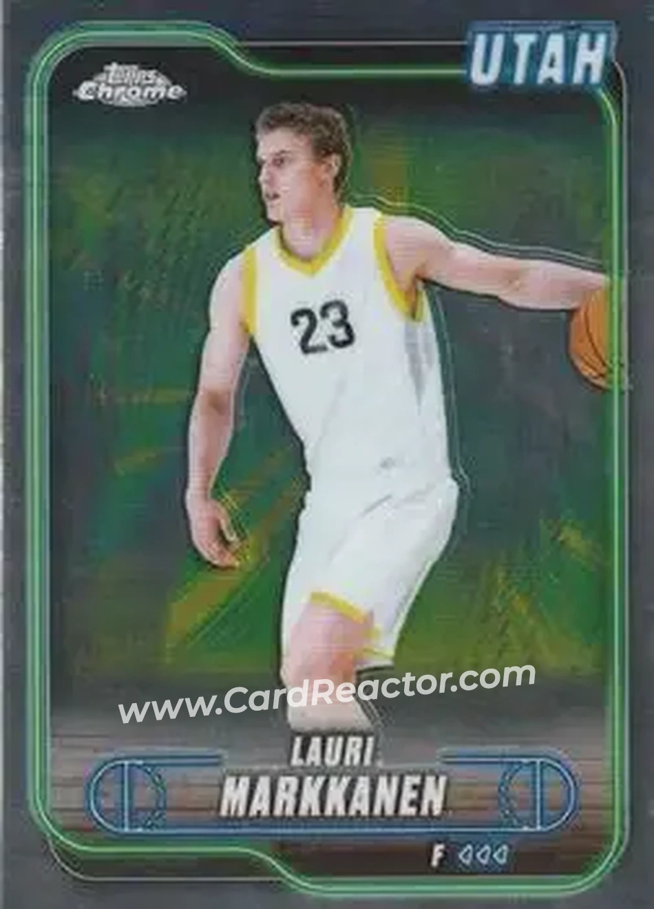 2024-25 Topps Chrome #37 - Lauri Markkanen - Utah Jazz - Front 2024-25 Topps Chrome #37 - Lauri Markkanen - Utah Jazz - Front