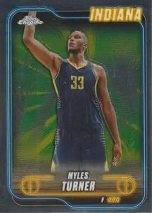 2024-25 Topps Chrome #38 - Myles Turner - Indiana Pacers