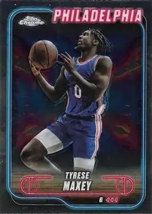 2024-25 Topps Chrome #40 - Tyrese Maxey - Philadelphia 76ers