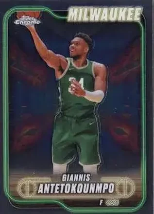 2024-25 Topps Chrome #41 - Giannis Antetokounmpo - Milwaukee Bucks 2024-25 Topps Chrome #41 - Giannis Antetokounmpo - Milwaukee Bucks