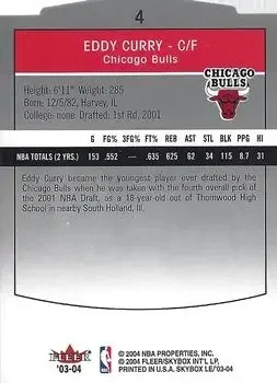 Back of Eddy Curry