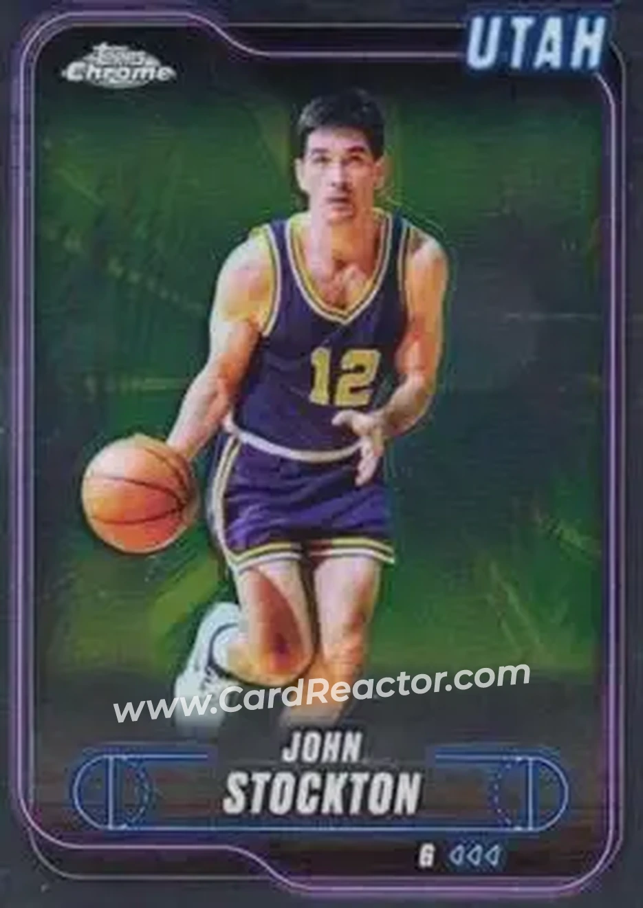2024-25 Topps Chrome #46 - John Stockton - Utah Jazz - Front