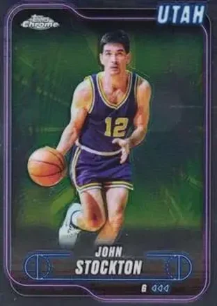2024-25 Topps Chrome #46 - John Stockton - Utah Jazz 2024-25 Topps Chrome #46 - John Stockton - Utah Jazz