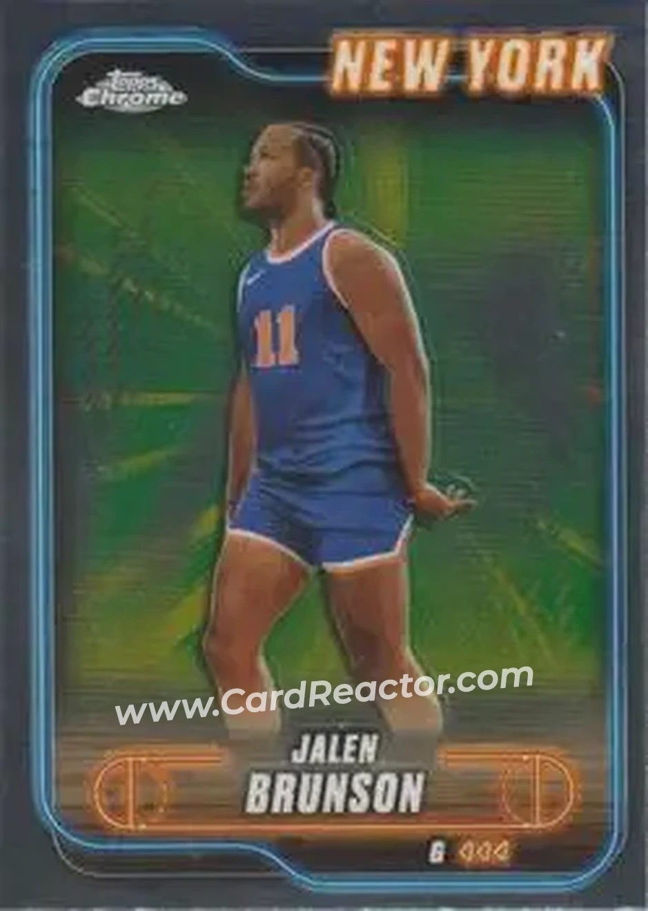 2024-25 Topps Chrome #47 - Jalen Brunson - New York Knicks - Front