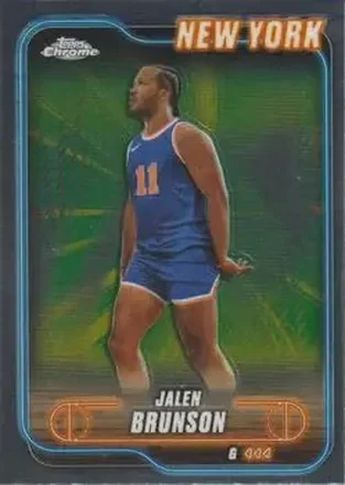 2024-25 Topps Chrome #47 - Jalen Brunson - New York Knicks 2024-25 Topps Chrome #47 - Jalen Brunson - New York Knicks