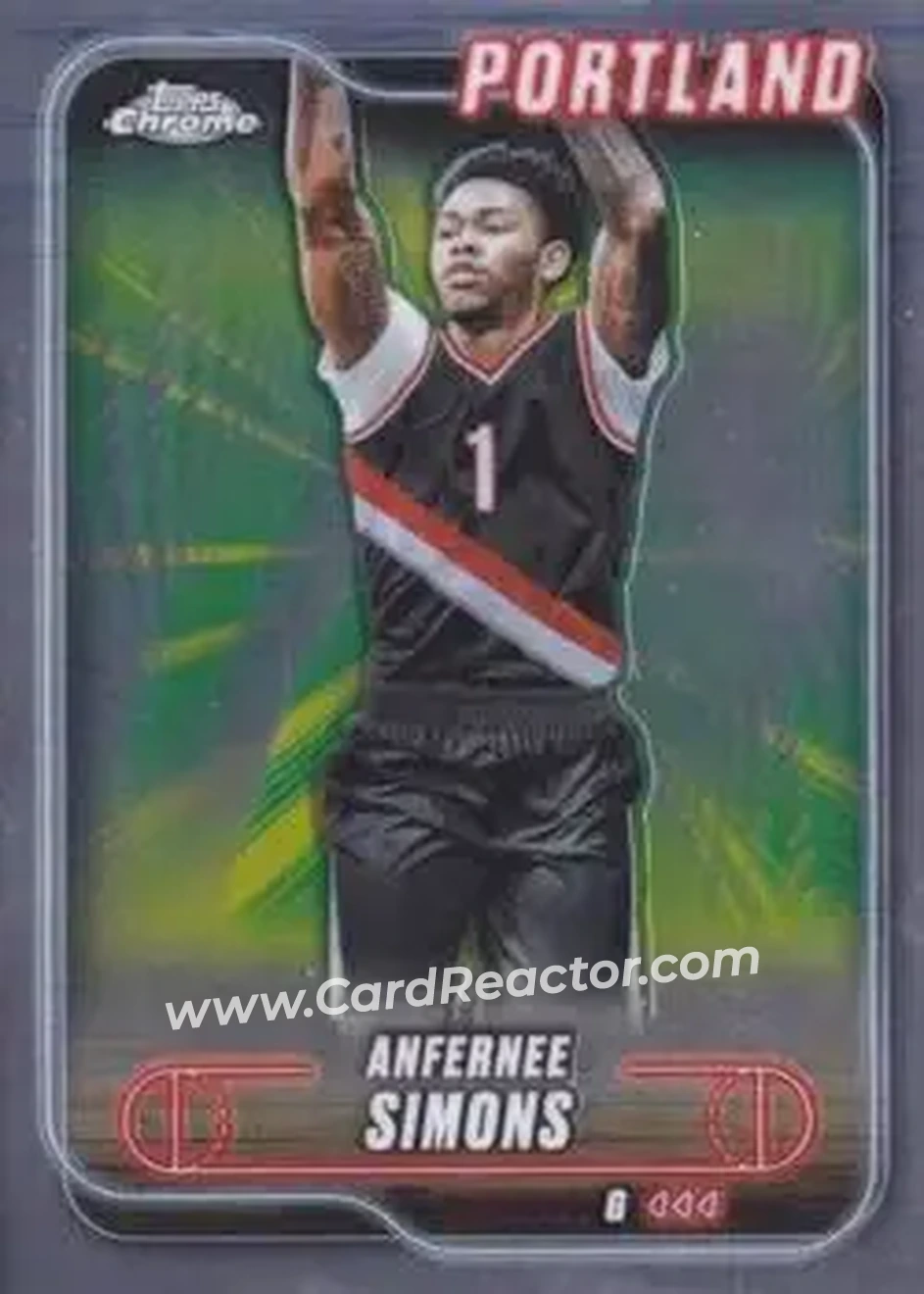 2024-25 Topps Chrome #53 - Anfernee Simons - Portland Trail Blazers - Front