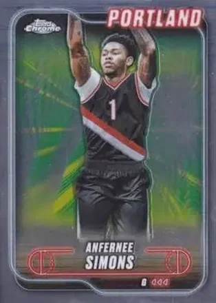 2024-25 Topps Chrome #53 - Anfernee Simons - Portland Trail Blazers 2024-25 Topps Chrome #53 - Anfernee Simons - Portland Trail Blazers