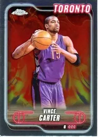 2024-25 Topps Chrome #54 - Vince Carter - Toronto Raptors 2024-25 Topps Chrome #54 - Vince Carter - Toronto Raptors