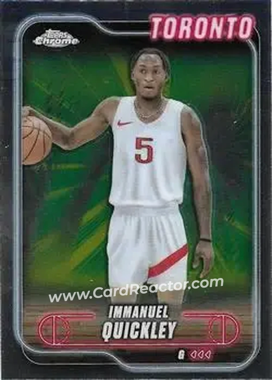 2024-25 Topps Chrome #57 - Immanuel Quickley - Toronto Raptors - Front