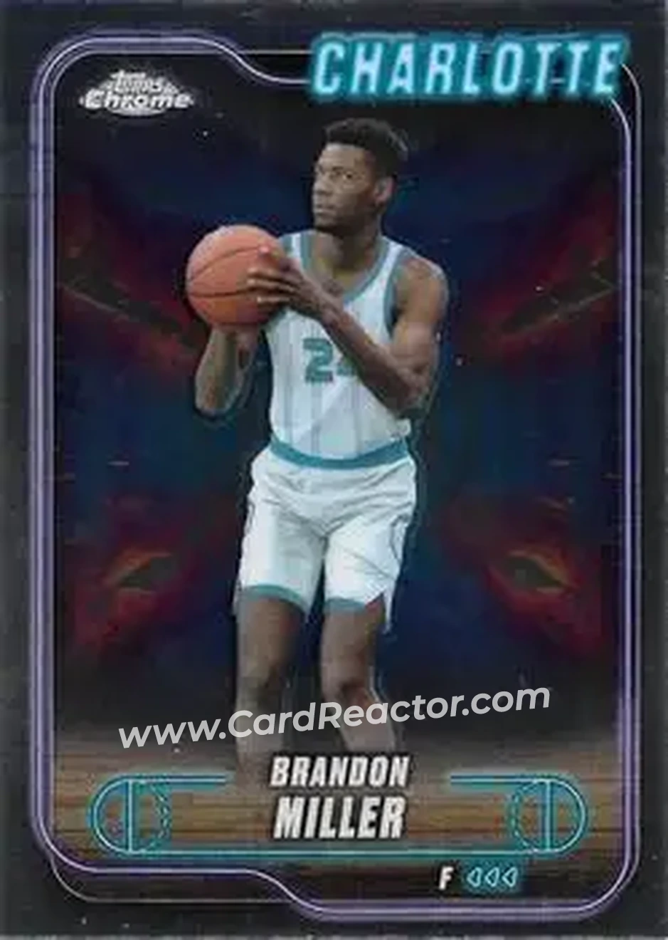 2024-25 Topps Chrome #61 - Brandon Miller - Charlotte Hornets - Front