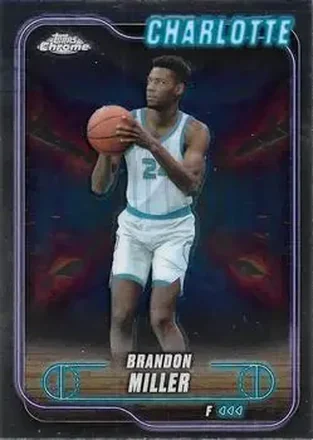 2024-25 Topps Chrome #61 - Brandon Miller - Charlotte Hornets