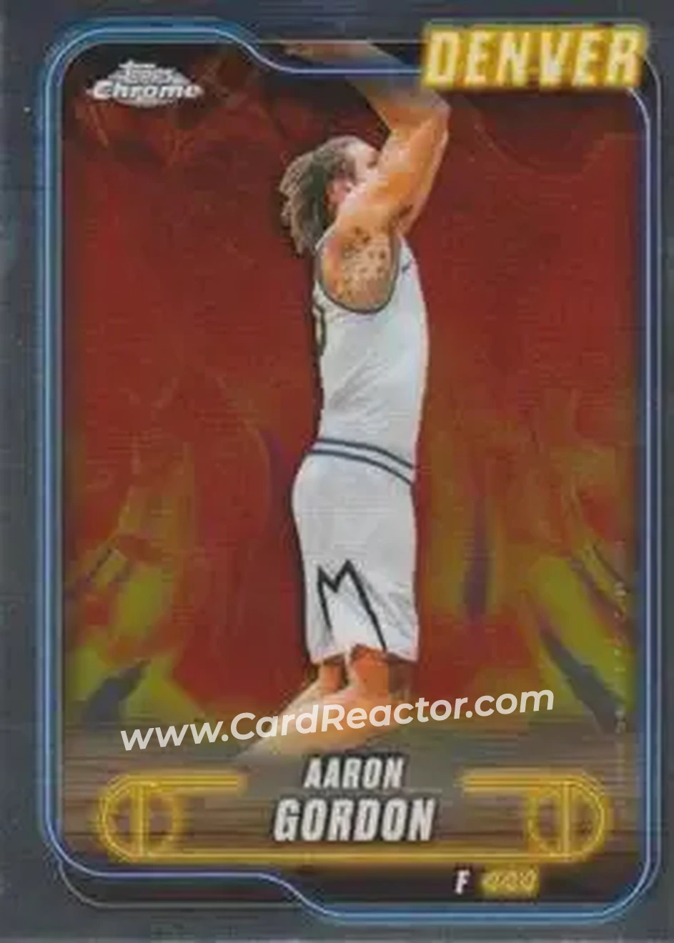 2024-25 Topps Chrome #62 - Aaron Gordon - Denver Nuggets - Front