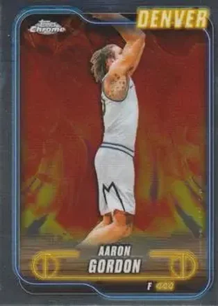 2024-25 Topps Chrome #62 - Aaron Gordon - Denver Nuggets 2024-25 Topps Chrome #62 - Aaron Gordon - Denver Nuggets
