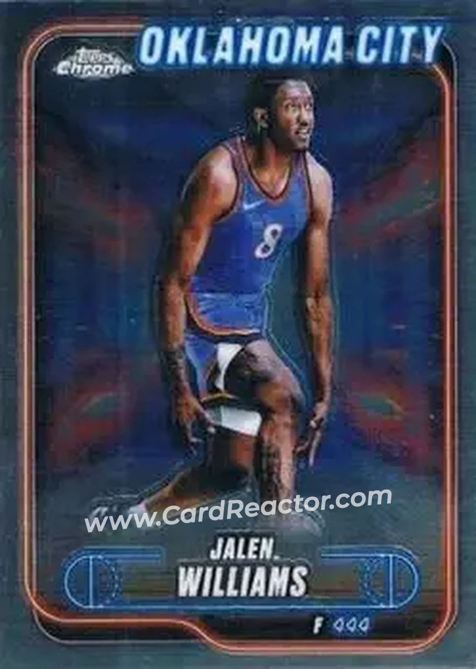 2024-25 Topps Chrome #63 - Jalen Williams - Oklahoma City Thunder - Front