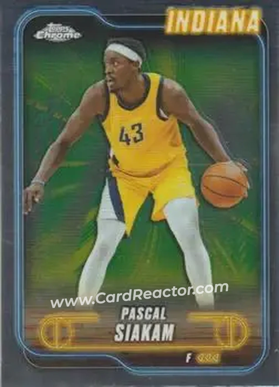 2024-25 Topps Chrome #64 - Pascal Siakam - Indiana Pacers - Front