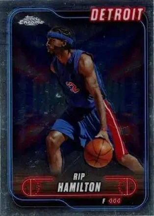 2024-25 Topps Chrome #65 - Rip Hamilton - Detroit Pistons 2024-25 Topps Chrome #65 - Rip Hamilton - Detroit Pistons