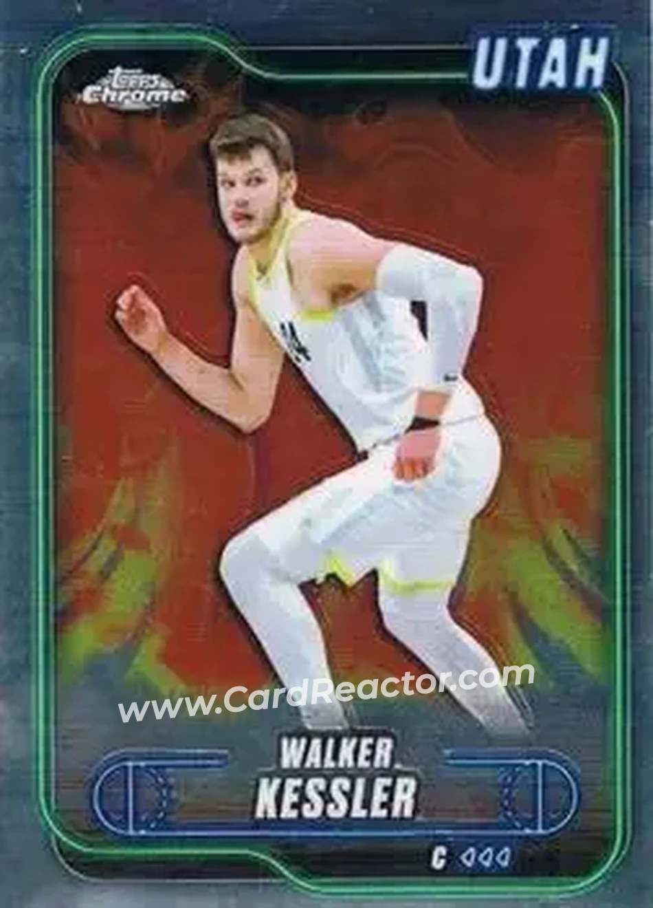 2024-25 Topps Chrome #66 - Walker Kessler - Utah Jazz - Front