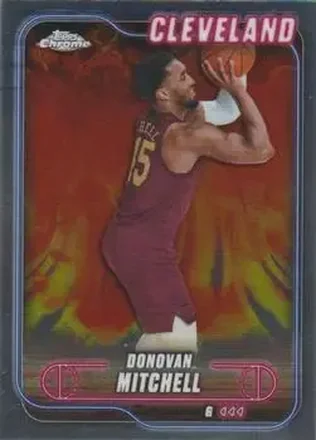 2024-25 Topps Chrome #69 - Donovan Mitchell - Cleveland Cavaliers