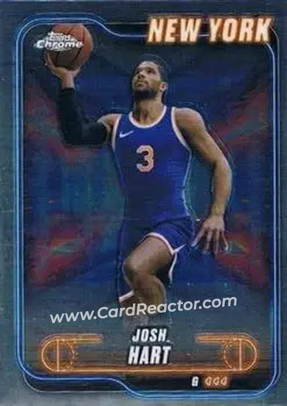2024-25 Topps Chrome #71 - Josh Hart - New York Knicks - Front