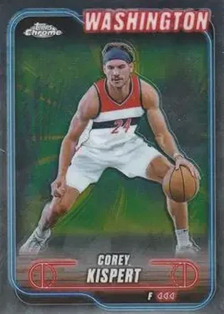 2024-25 Topps Chrome #72 - Corey Kispert - Washington Wizards