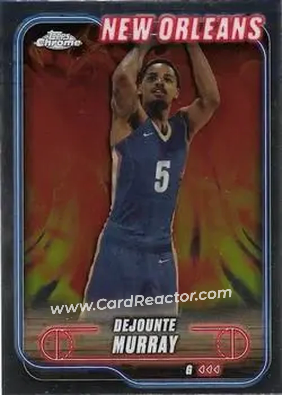 2024-25 Topps Chrome #73 - Dejounte Murray - New Orleans Pelicans - Front