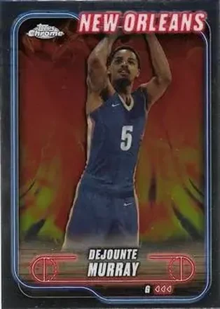 2024-25 Topps Chrome #73 - Dejounte Murray - New Orleans Pelicans