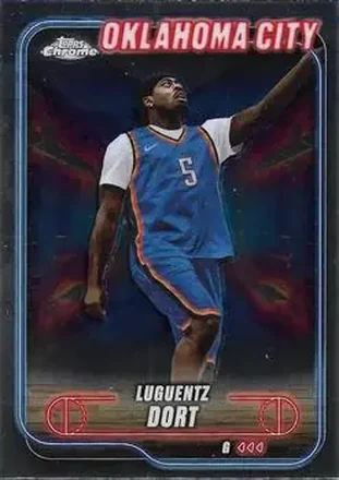 2024-25 Topps Chrome #74 - Luguentz Dort - Oklahoma City Thunder 2024-25 Topps Chrome #74 - Luguentz Dort - Oklahoma City Thunder
