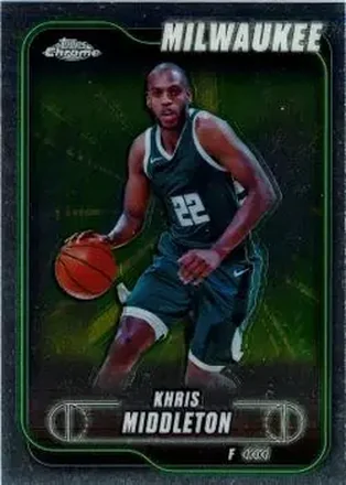 2024-25 Topps Chrome #75 - Khris Middleton - Milwaukee Bucks 2024-25 Topps Chrome #75 - Khris Middleton - Milwaukee Bucks