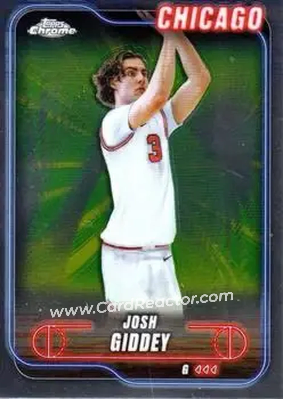 2024-25 Topps Chrome #76 - Josh Giddey - Chicago Bulls - Front