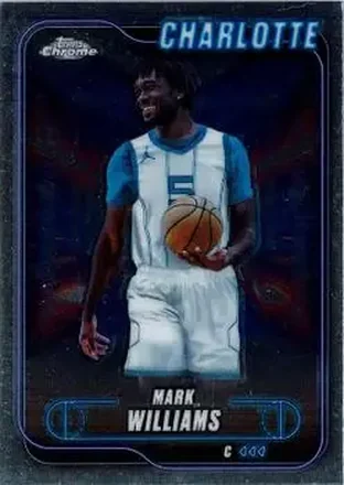 2024-25 Topps Chrome #78 - Mark Williams - Charlotte Hornets 2024-25 Topps Chrome #78 - Mark Williams - Charlotte Hornets